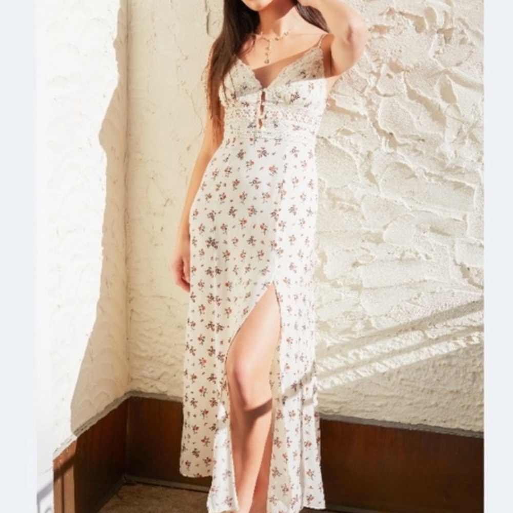 NWT FREE PEOPLE out n about slip maxi dress